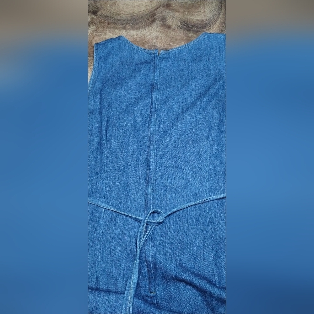Hunt Club Denim Blue Midi Dress (14P) - Picture 6 of 7